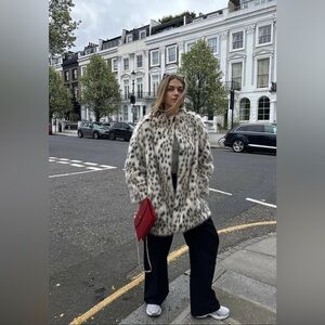 Faux fur coat